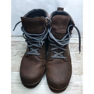 Men Cabela's 4 Sz 10M Brown Leather Ankle Boot Hunting Hiking Outdoors